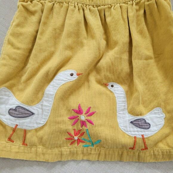 Mini Boden Yellow Corduroy Goose Pinnie - Picture 3 of 7